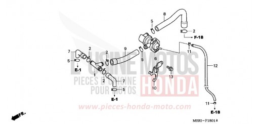 COMMANDE INJECTION D'AIR SOUPAPE CBF600N5 de 2005